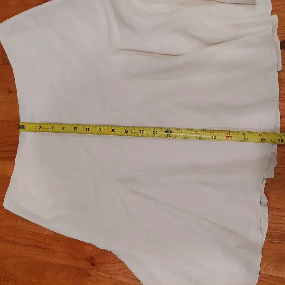 Ralph Lauren Black Label White Viscose/Acetate Silk Lining A-Line Skirt Sz 6